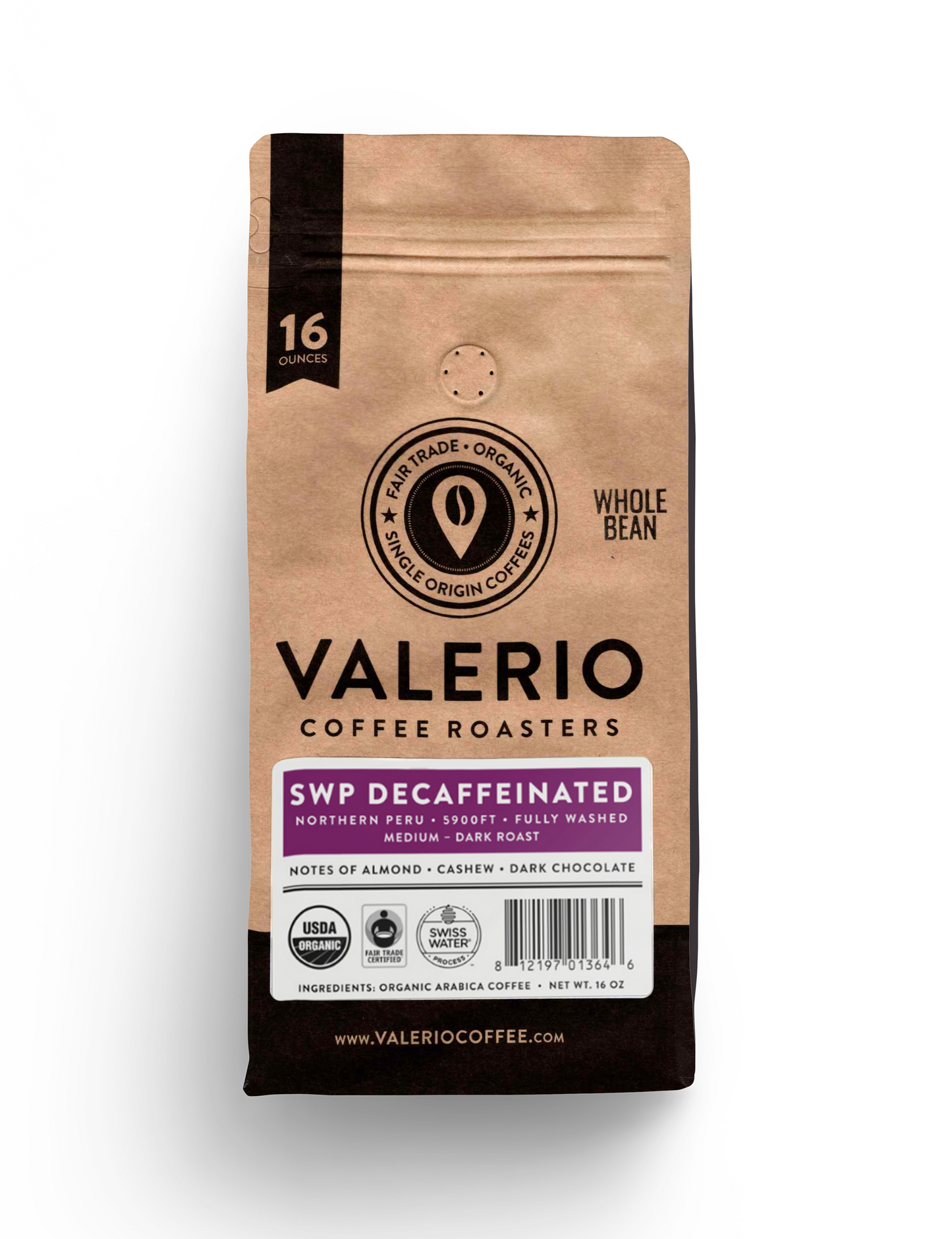SWP DECAFFEINATED ORGANIC COFFEE